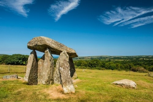 Pentre Ifan - a burial chamber in the Preseli Mountains, Wales