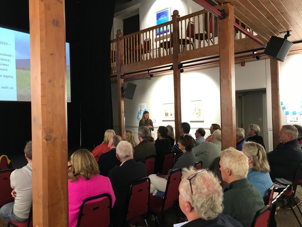 Community members in Tinahely, Ireland