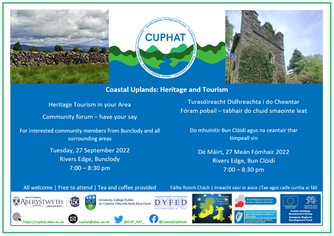 Information about community forum event in Bunclody, Ireland