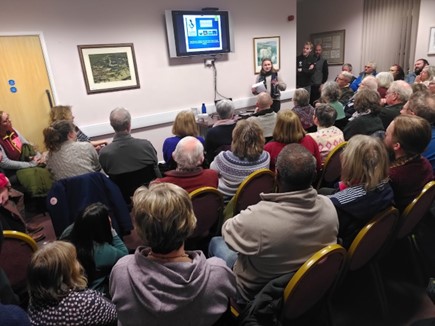 Audience at Foel Drygarn workshop in Wales