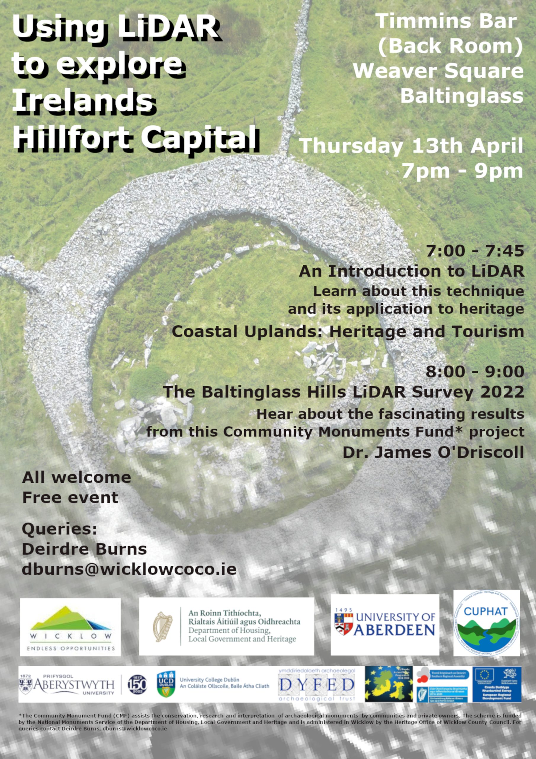 Poster for the LiDAR event in Baltinglass, Co Wicklow, Ireland on 13 April 2023